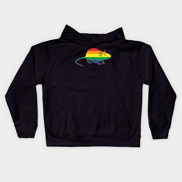 Rat Pride Kids Hoodie by ellenhenryart